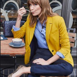 Boden Smyth Ponte Blazer in Saffron
